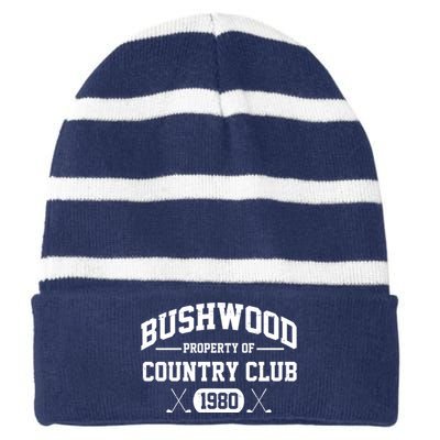 Bushwood Property Of Country Club 1980 Striped Beanie with Solid Band