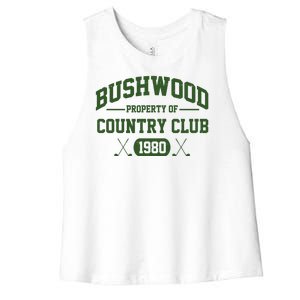 Bushwood Property Of Country Club 1980 Women's Racerback Cropped Tank