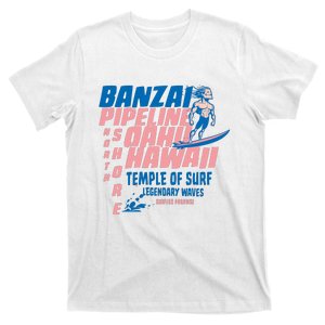 Banzai Pipeline Oahu Hawaii Surfing T-Shirt