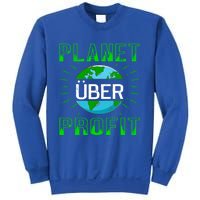 Backprint Planet Over Profit Gift Sweatshirt