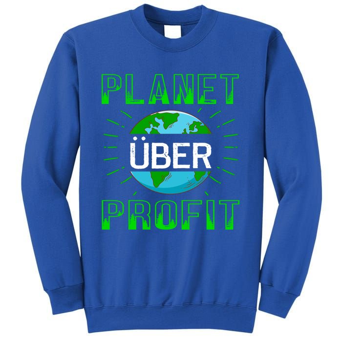 Backprint Planet Over Profit Gift Sweatshirt