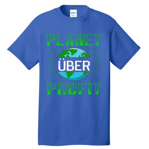 Backprint Planet Over Profit Gift Tall T-Shirt