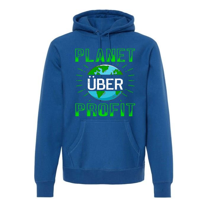 Backprint Planet Over Profit Gift Premium Hoodie