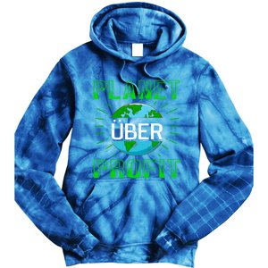 Backprint Planet Over Profit Gift Tie Dye Hoodie