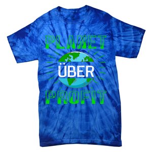 Backprint Planet Over Profit Gift Tie-Dye T-Shirt