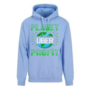 Backprint Planet Over Profit Gift Unisex Surf Hoodie