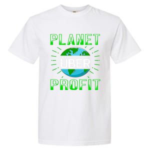 Backprint Planet Over Profit Gift Garment-Dyed Heavyweight T-Shirt