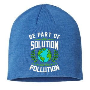 Be Part Of The Solution Not The Pollution Earth Day Party Gift Sustainable Beanie