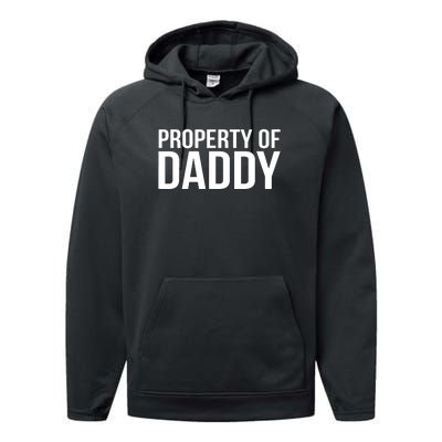 BDSM Property Of Daddy Roleplay Dominant Role Kink Wear Performance Fleece Hoodie