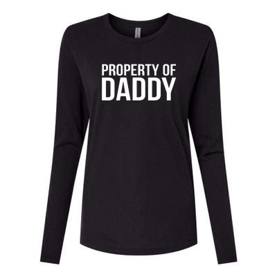 BDSM Property Of Daddy Roleplay Dominant Role Kink Wear Womens Cotton Relaxed Long Sleeve T-Shirt