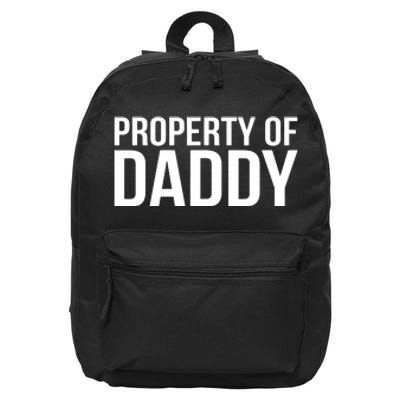 BDSM Property Of Daddy Roleplay Dominant Role Kink Wear 16 in Basic Backpack