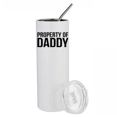 BDSM Property Of Daddy Roleplay Dominant Role Kink Wear Stainless Steel Tumbler