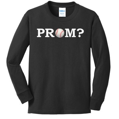 Baseball Prom Proposal Promposal Kids Long Sleeve Shirt