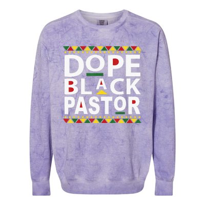 Black Pastor Preacher Minister Black History Month Gift Colorblast Crewneck Sweatshirt