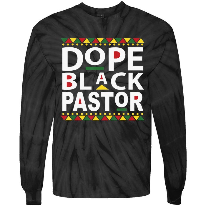 Black Pastor Preacher Minister Black History Month Gift Tie-Dye Long Sleeve Shirt