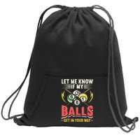 Billiards Pool Player Billiards Lover Billiards Dad Gift For Father’s Day Sweatshirt Cinch Pack Bag