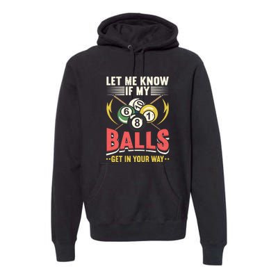 Billiards Pool Player Billiards Lover Billiards Dad Gift For Father’s Day Premium Hoodie