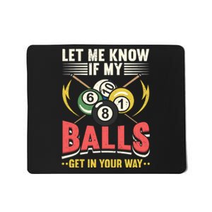 Billiards Pool Player Billiards Lover Billiards Dad Gift For Father’s Day Mousepad