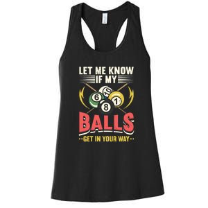 Billiards Pool Player Billiards Lover Billiards Dad Gift For Father’s Day Women's Racerback Tank