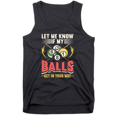 Billiards Pool Player Billiards Lover Billiards Dad Gift For Father’s Day Tank Top