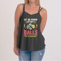 Billiards Pool Player Billiards Lover Billiards Dad Gift For Father’s Day Women's Strappy Tank