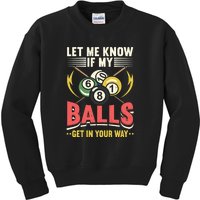 Billiards Pool Player Billiards Lover Billiards Dad Gift For Father’s Day Kids Sweatshirt