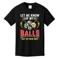 Billiards Pool Player Billiards Lover Billiards Dad Gift For Father’s Day Kids T-Shirt