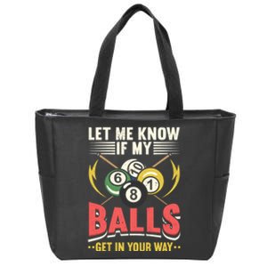 Billiards Pool Player Billiards Lover Billiards Dad Gift For Father’s Day Zip Tote Bag