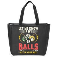 Billiards Pool Player Billiards Lover Billiards Dad Gift For Father’s Day Zip Tote Bag