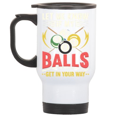 Billiards Pool Player Billiards Lover Billiards Dad Gift For Father’s Day Stainless Steel Travel Mug