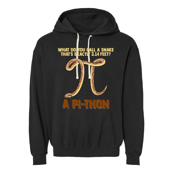 Ball Python Pi Snake Pet Owner Animal Gift Garment-Dyed Fleece Hoodie
