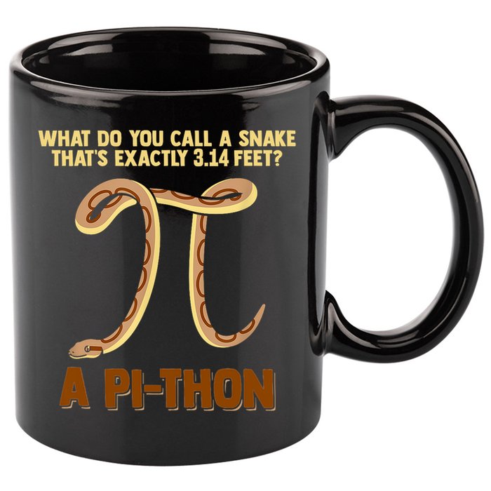 Ball Python Pi Snake Pet Owner Animal Gift 11oz C Handle Ceramic Mug