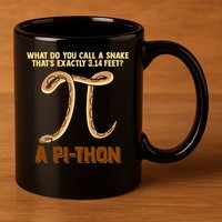 Ball Python Pi Snake Pet Owner Animal Gift 11oz C Handle Ceramic Mug