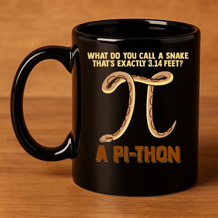 Ball Python Pi Snake Pet Owner Animal Gift 11oz C Handle Ceramic Mug
