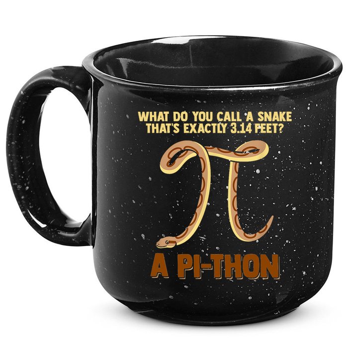 Ball Python Pi Snake Pet Owner Animal Gift 15oz Campfire Ceramic Mug