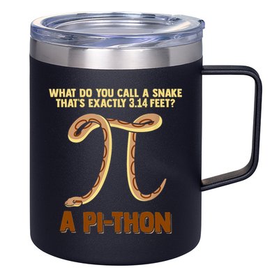Ball Python Pi Snake Pet Owner Animal Gift 12oz Stainless Steel Coffee Mug