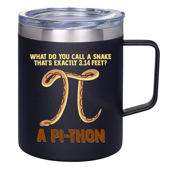 Ball Python Pi Snake Pet Owner Animal Gift 12oz Stainless Steel Coffee Mug