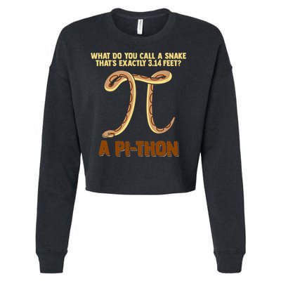 Ball Python Pi Snake Pet Owner Animal Gift Cropped Pullover Crew