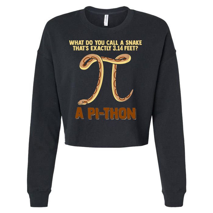 Ball Python Pi Snake Pet Owner Animal Gift Cropped Pullover Crew