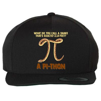 Ball Python Pi Snake Pet Owner Animal Gift Wool Snapback Cap