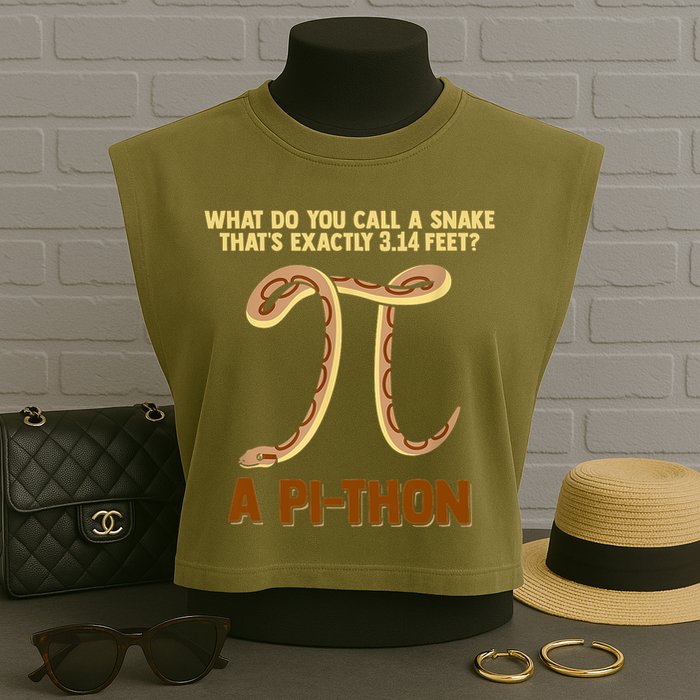 Ball Python Pi Snake Pet Owner Animal Gift Garment-Dyed Women's Muscle Tee