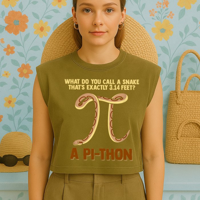 Ball Python Pi Snake Pet Owner Animal Gift Garment-Dyed Women's Muscle Tee