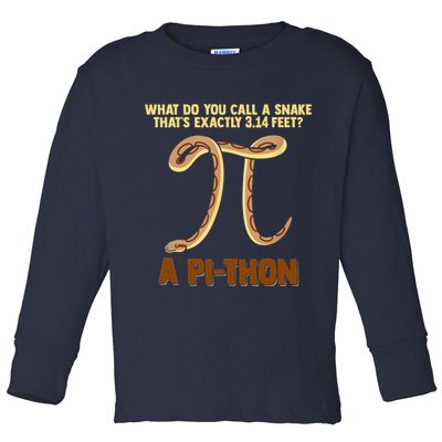 Ball Python Pi Snake Pet Owner Animal Gift Toddler Long Sleeve Shirt