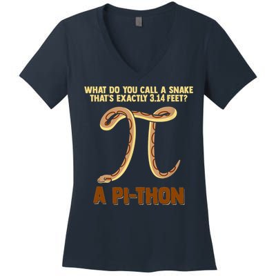 Ball Python Pi Snake Pet Owner Animal Gift Women's V-Neck T-Shirt