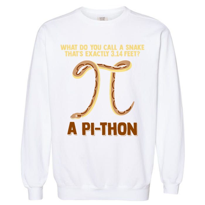Ball Python Pi Snake Pet Owner Animal Gift Garment-Dyed Sweatshirt