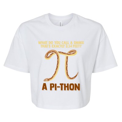 Ball Python Pi Snake Pet Owner Animal Gift Bella+Canvas Jersey Crop Tee