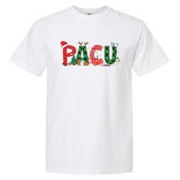 Buffalo Plaid Pacu Nurse Christmas Tree Santa Xmas Pajama Sweat Garment-Dyed Heavyweight T-Shirt