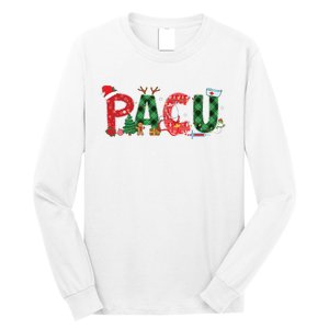 Buffalo Plaid Pacu Nurse Christmas Tree Santa Xmas Pajama Sweat Long Sleeve Shirt