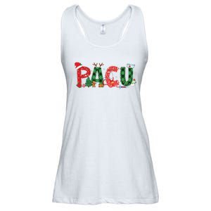 Buffalo Plaid Pacu Nurse Christmas Tree Santa Xmas Pajama Sweat Ladies Essential Flowy Tank