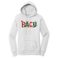 Buffalo Plaid Pacu Nurse Christmas Tree Santa Xmas Pajama Sweat Women's Pullover Hoodie